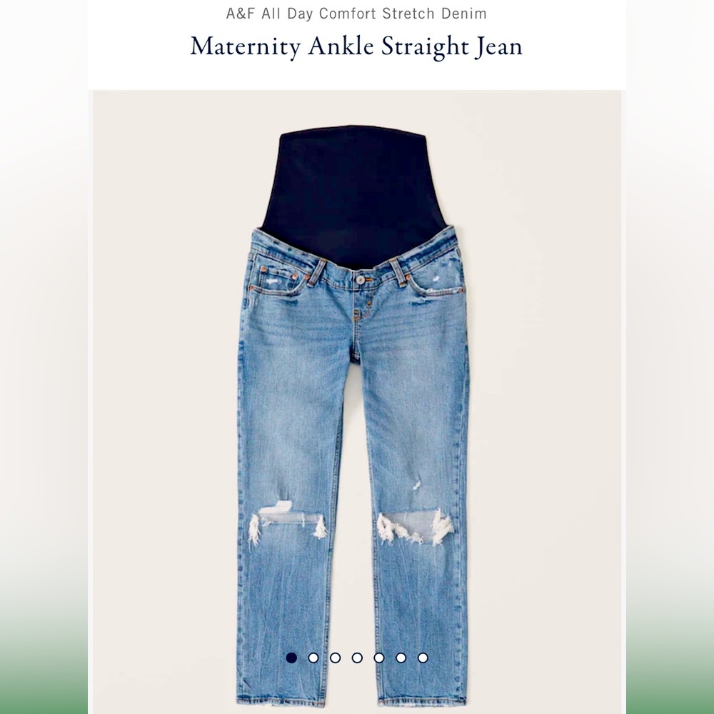 Abercrombie Maternity Ankle Straight Jean
